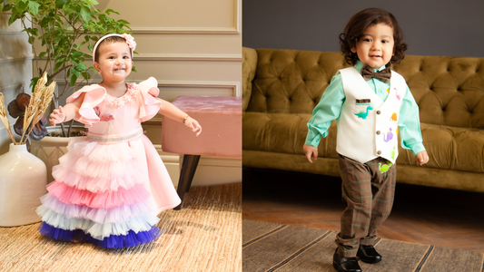 Beautiful First Birthday Party Dress for Baby Boy & Baby Girl