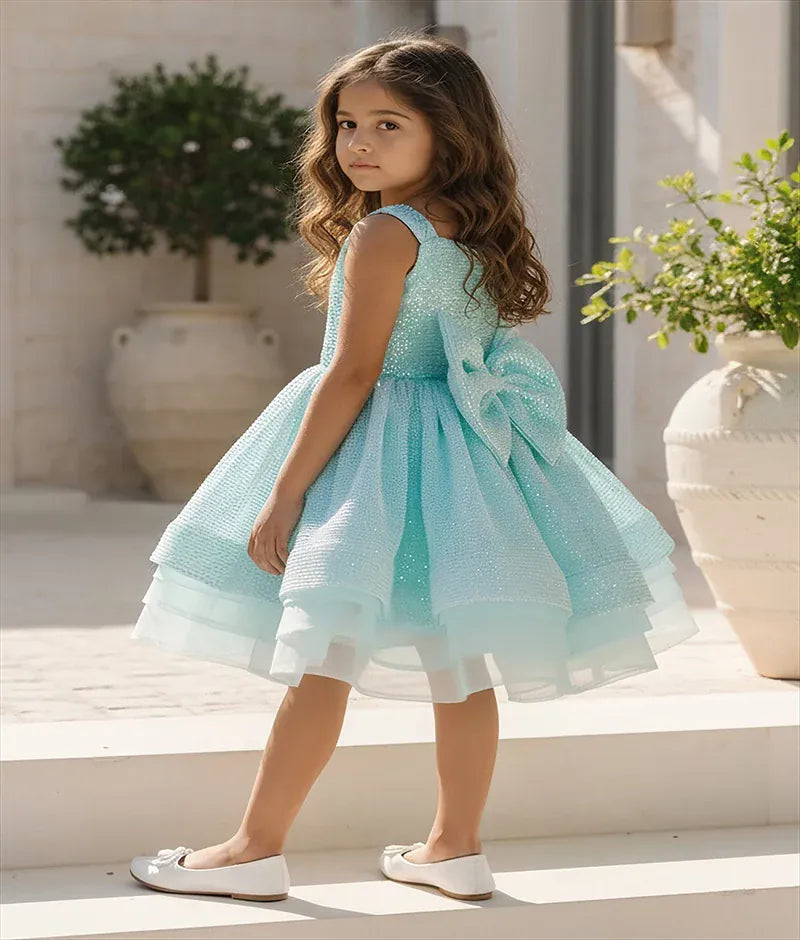 Luxe Blue Sequence Frock