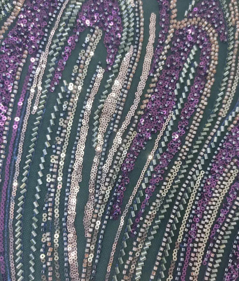 Luxe Green Peplum Cut Dana Top with Lehenga Set