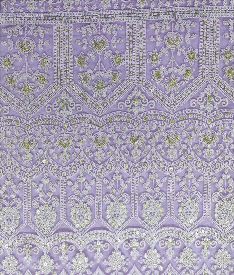 Luxe Lilac Thread Lehenga for Girls