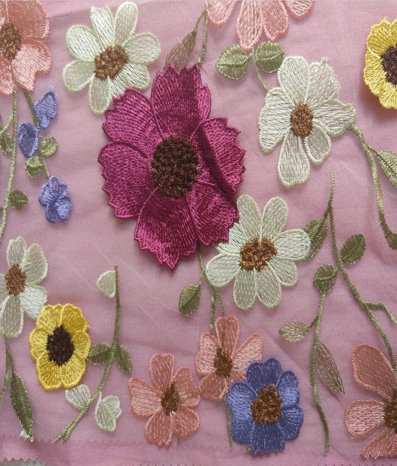 Luxe Pink 3D Flower Top with Plazzo