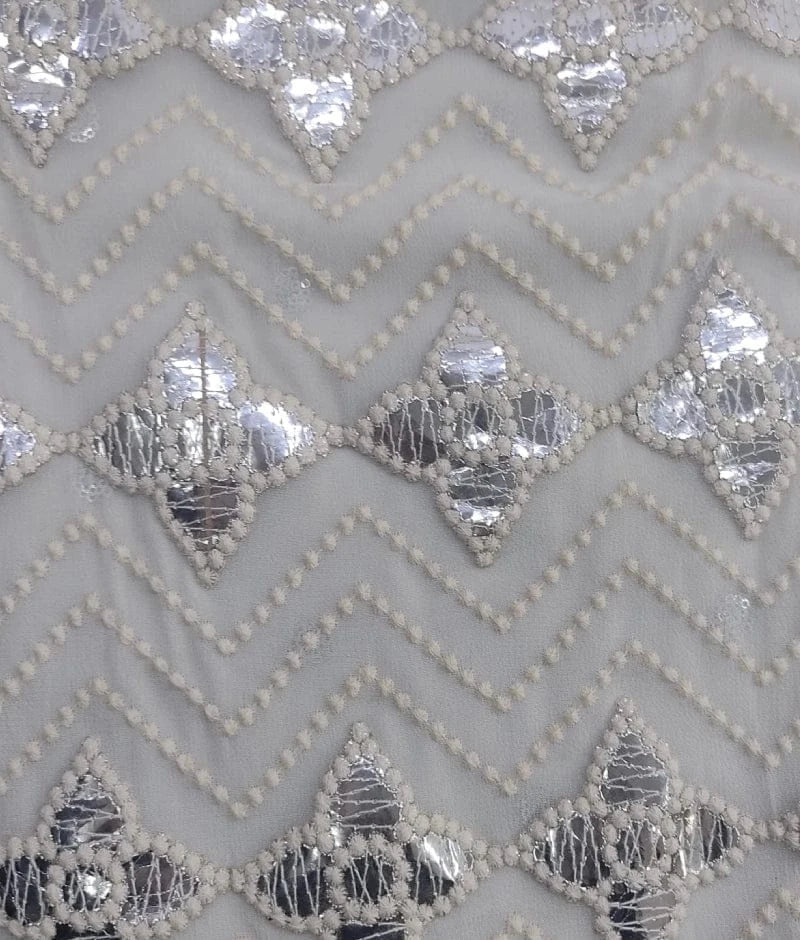 Luxe White Gota Embroidered Kurti with Sharara