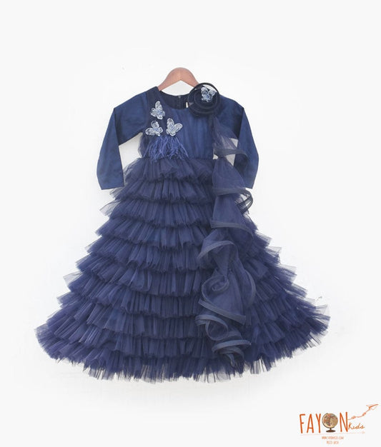Manufactured by FAYON KIDS (Noida, U.P) Blue Net Gown