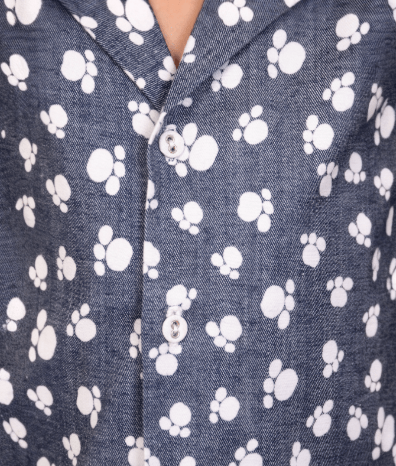 Manufactured by FAYON KIDS (Noida, U.P) Blue Printed Shirt with Shorts for Boys