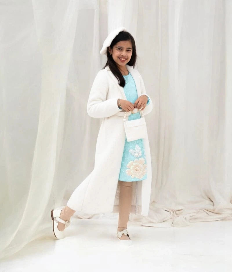 Blue Sequence Dress with Jacket