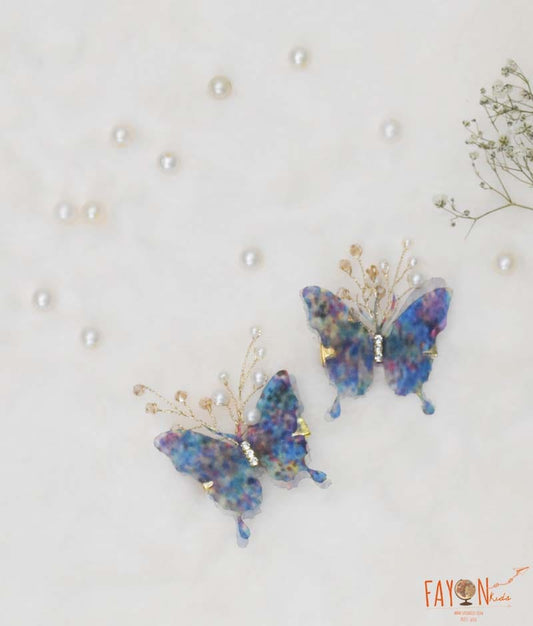 Manufactured by FAYON KIDS (Noida, U.P) Blue Shaded Butterfly Hair Accessory