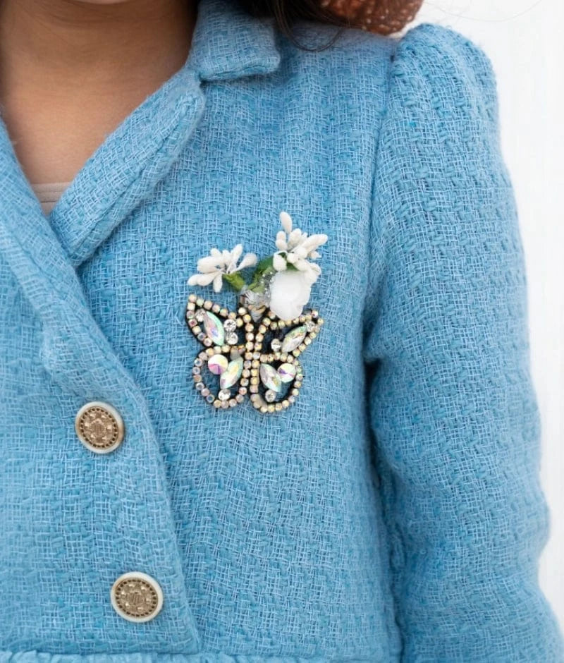 Blue Tweed Frock