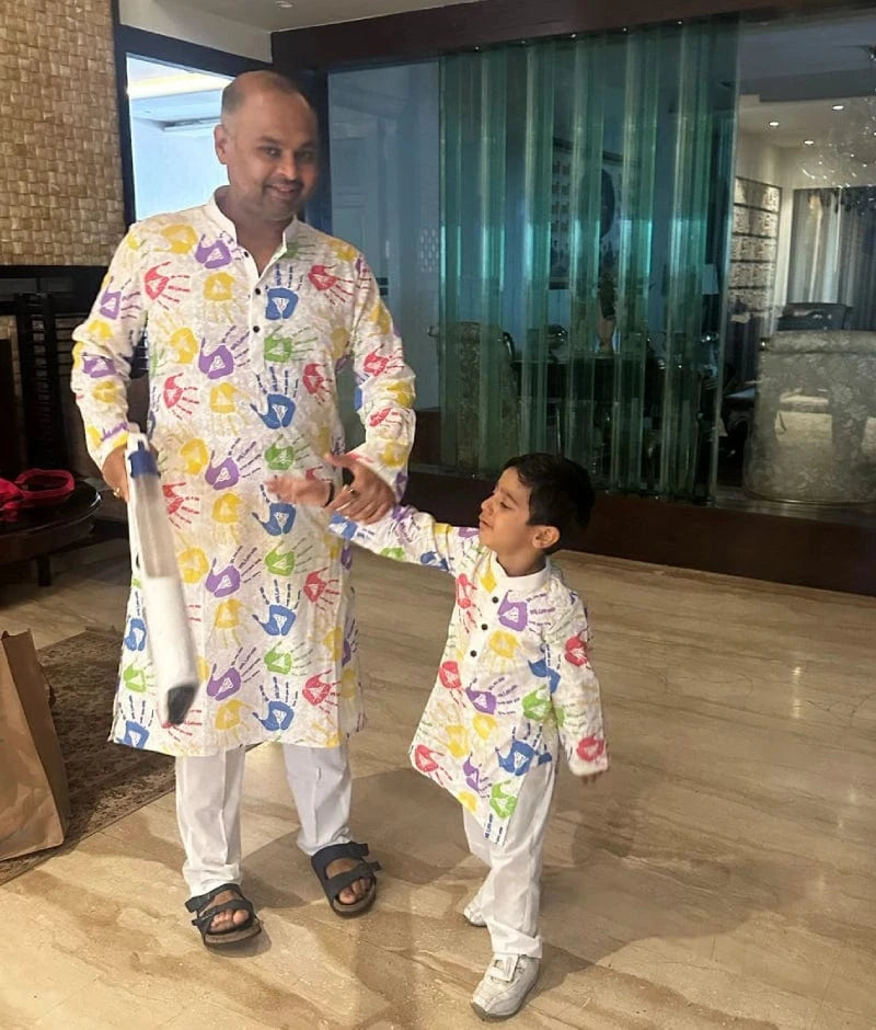 Manufactured by FAYON KIDS (Noida, U.P) Festive Printed Kurta with Pant for Holi