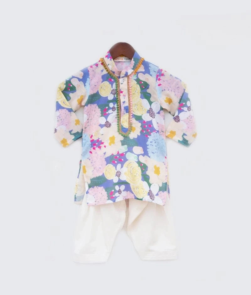 Manufactured by FAYON KIDS (Noida, U.P) Floral Printed Kurta with Salwar