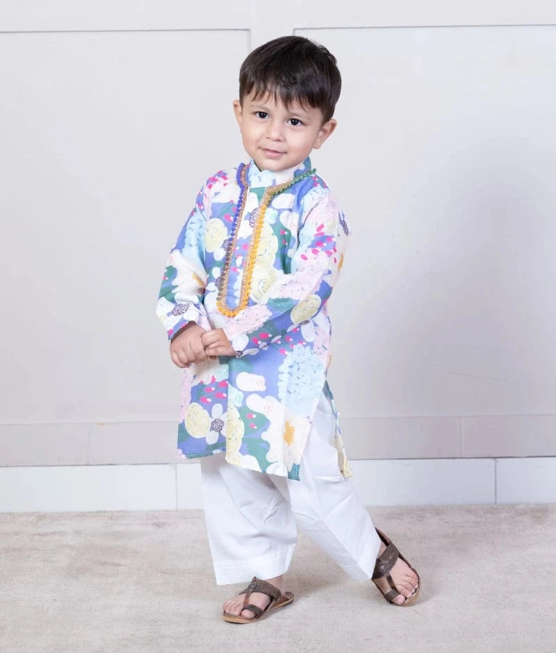 Manufactured by FAYON KIDS (Noida, U.P) Floral Printed Kurta with Salwar