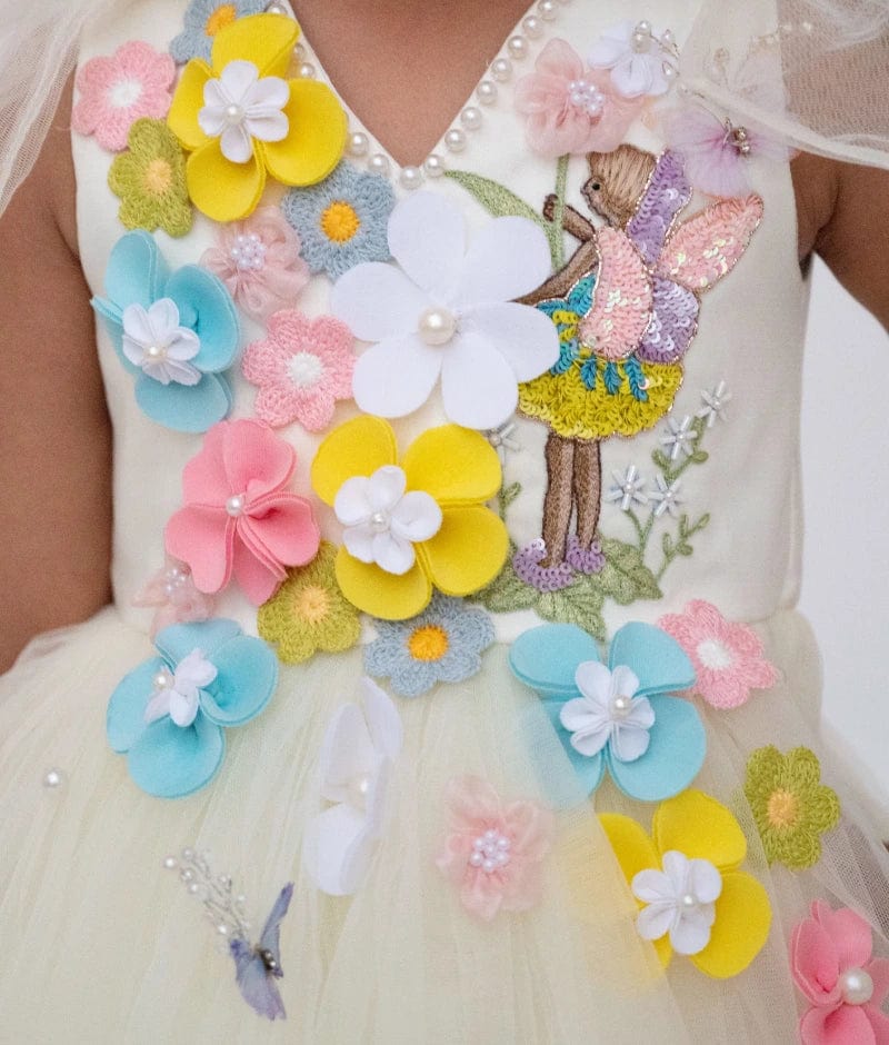 Manufactured by FAYON KIDS (Noida, U.P) Ivory Enchanted Fairy Frock