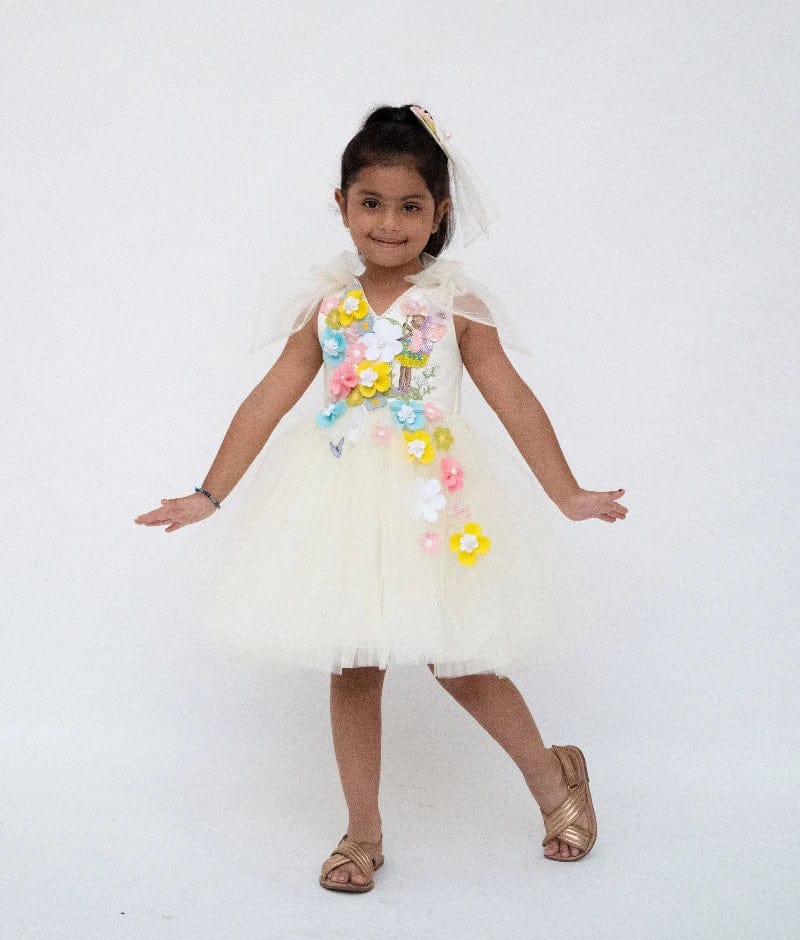 Manufactured by FAYON KIDS (Noida, U.P) Ivory Enchanted Fairy Frock