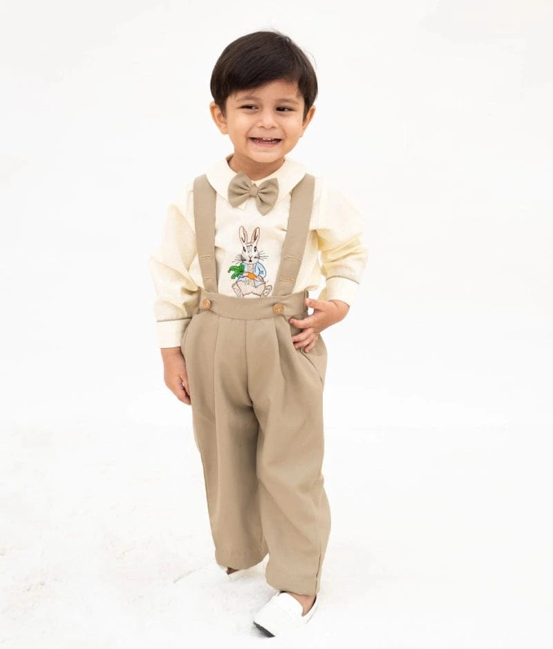 Manufactured by FAYON KIDS (Noida, U.P) Lemon Yellow Rabbit Shirt Set