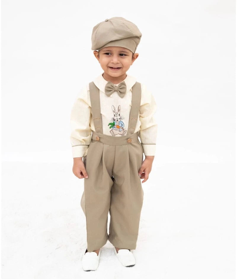 Manufactured by FAYON KIDS (Noida, U.P) Lemon Yellow Rabbit Shirt Set