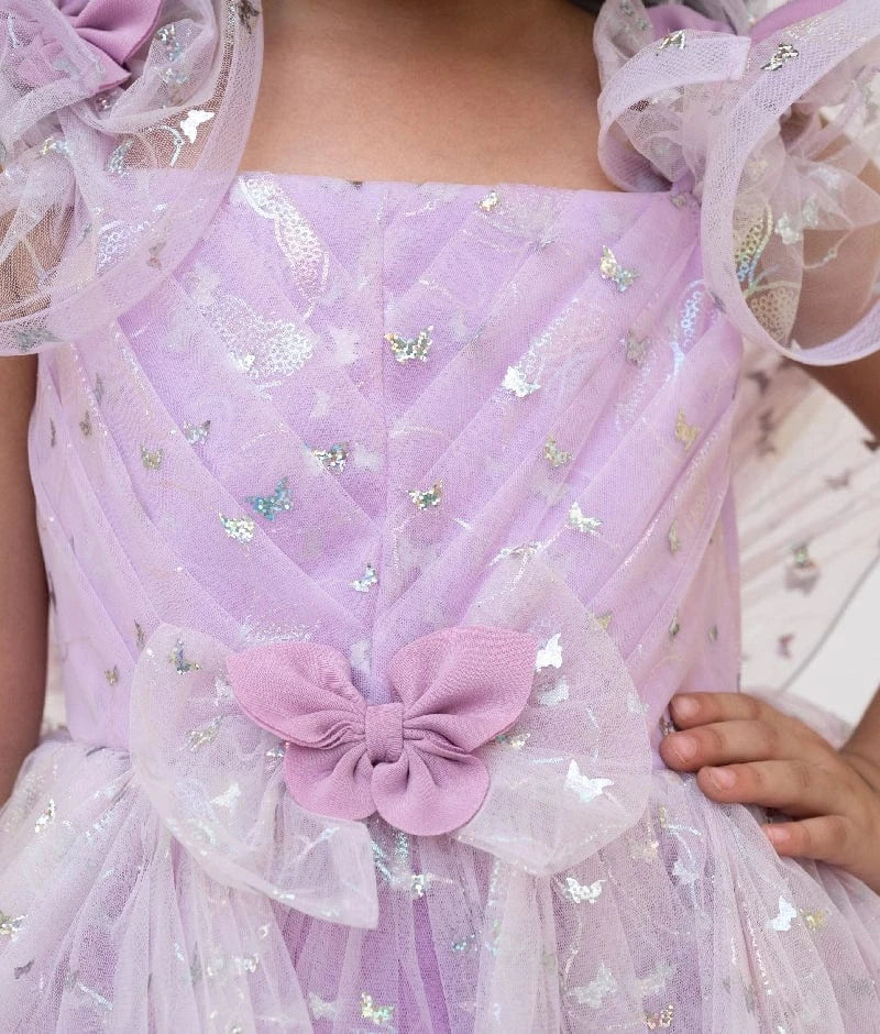 Lilac Butterfly Frock
