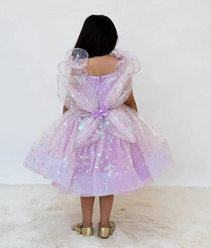Lilac Butterfly Frock