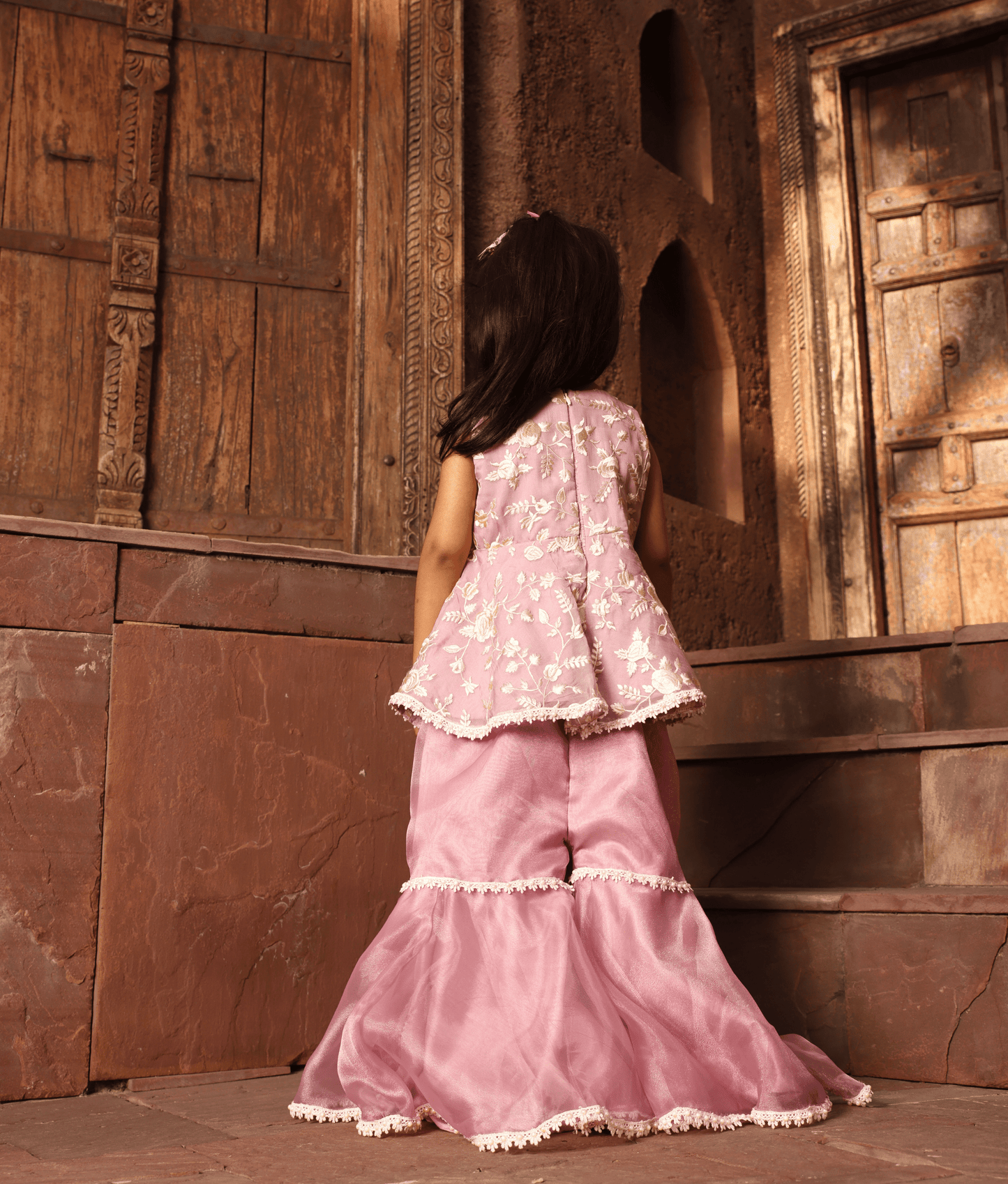 Lilac Parsi Sharara Set