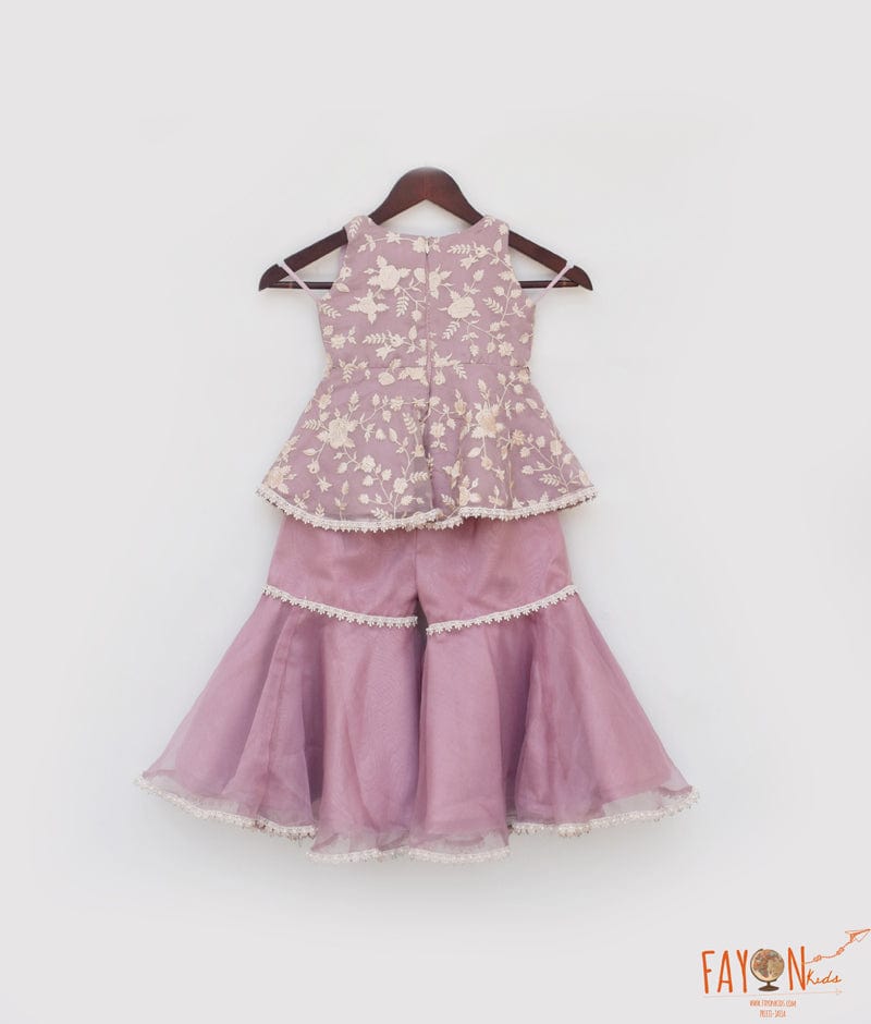 Lilac Parsi Sharara Set