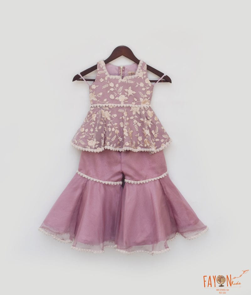 Lilac Parsi Sharara Set