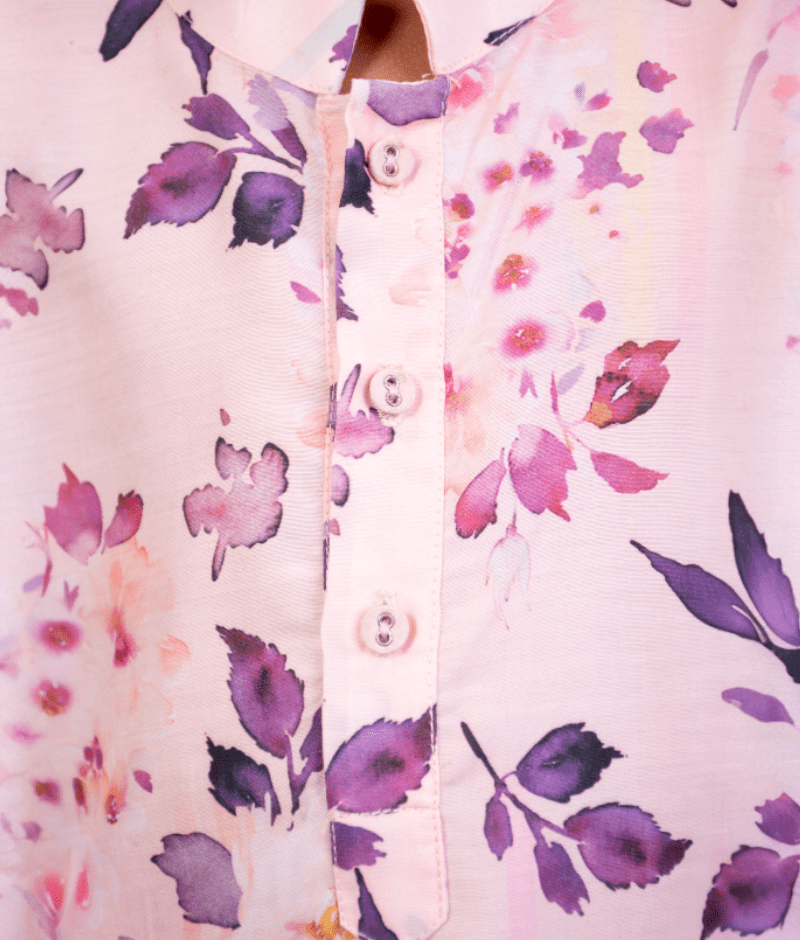 Manufactured by FAYON KIDS (Noida, U.P) Lilac Printed Kurta with Lilac Salwar for Boys
