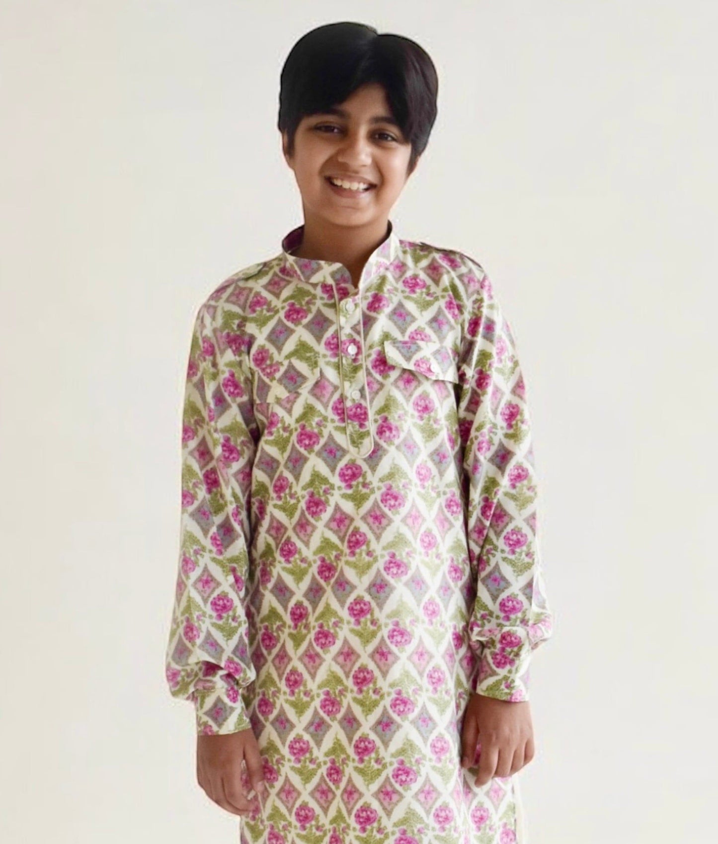 Manufactured by FAYON KIDS (Noida, U.P) Lilac Printed Kurta with Salwar