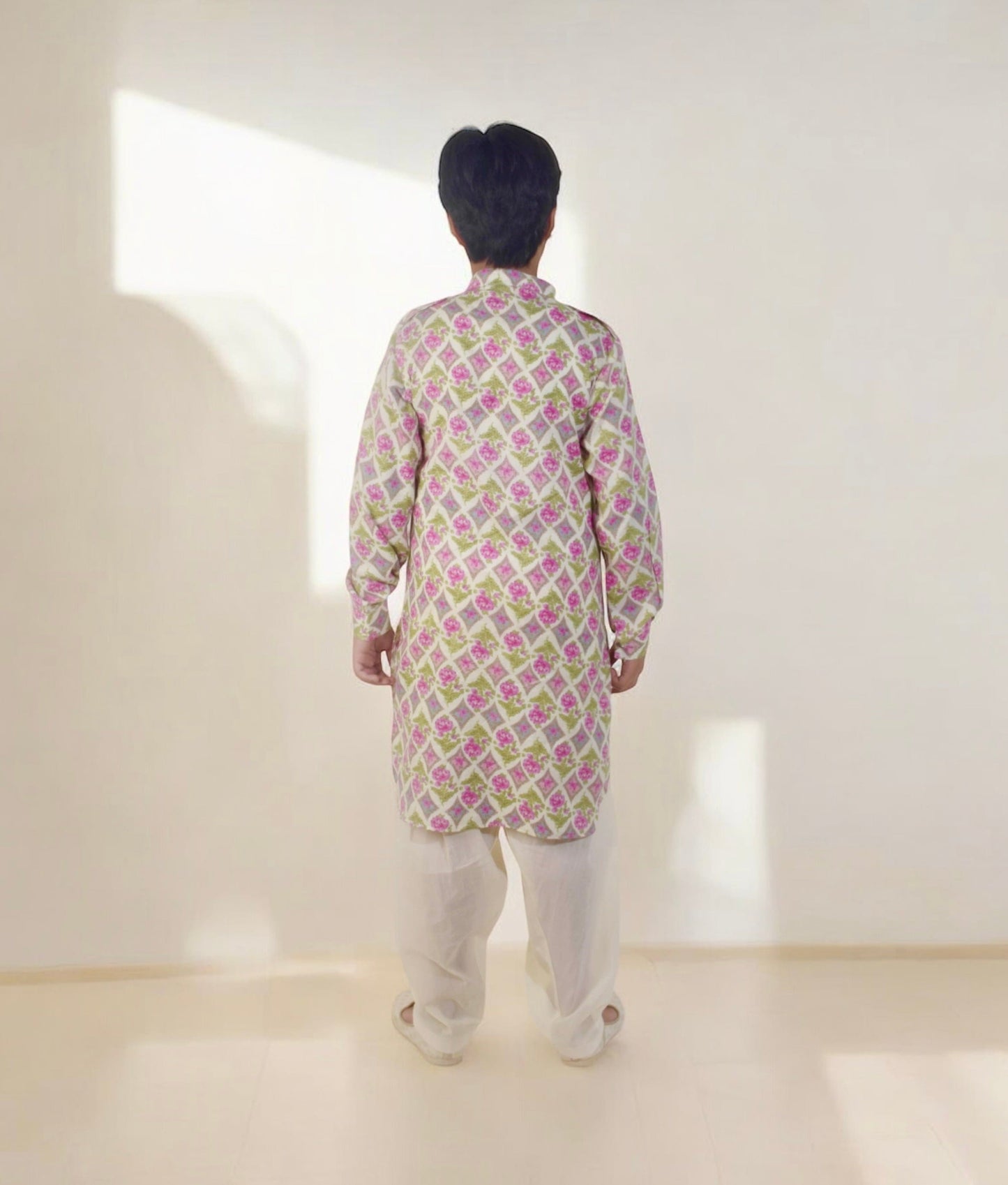 Manufactured by FAYON KIDS (Noida, U.P) Lilac Printed Kurta with Salwar