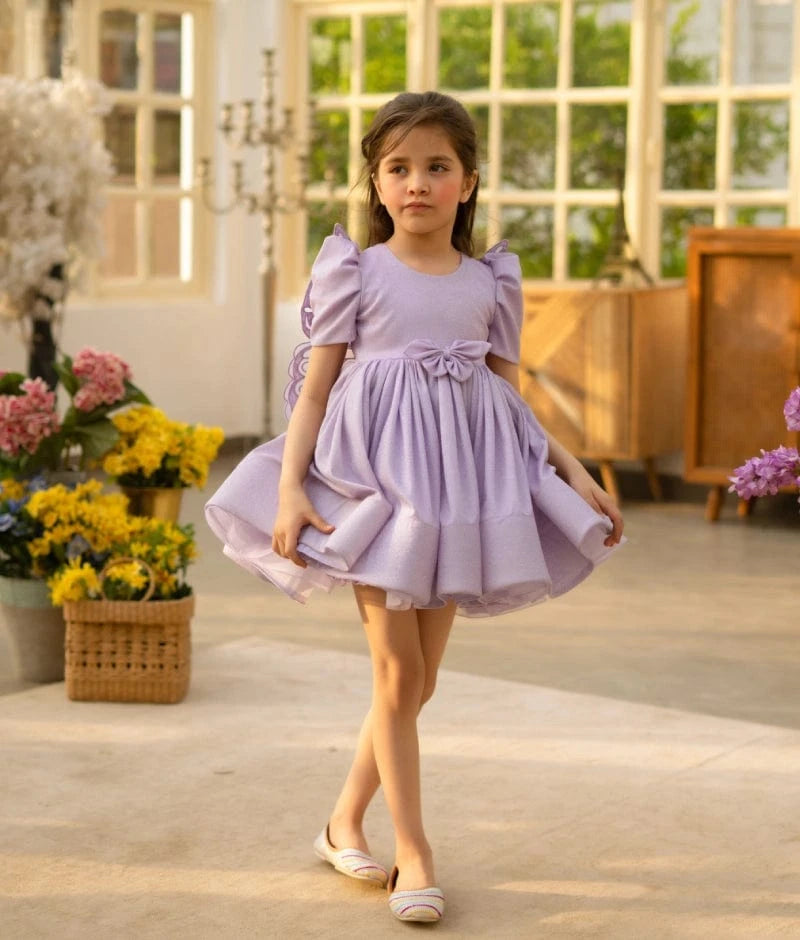 Lilac Shimmer Butterfly Frock