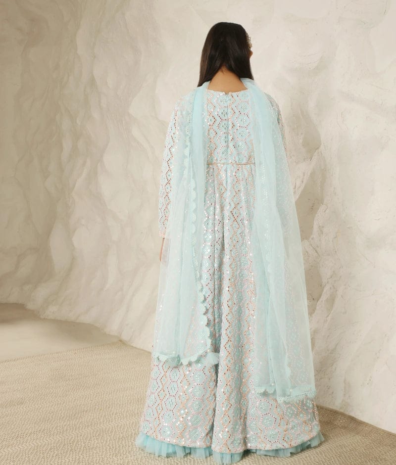 Manufactured by FAYON KIDS (Noida, U.P) Mirror Embroidered Anarkali