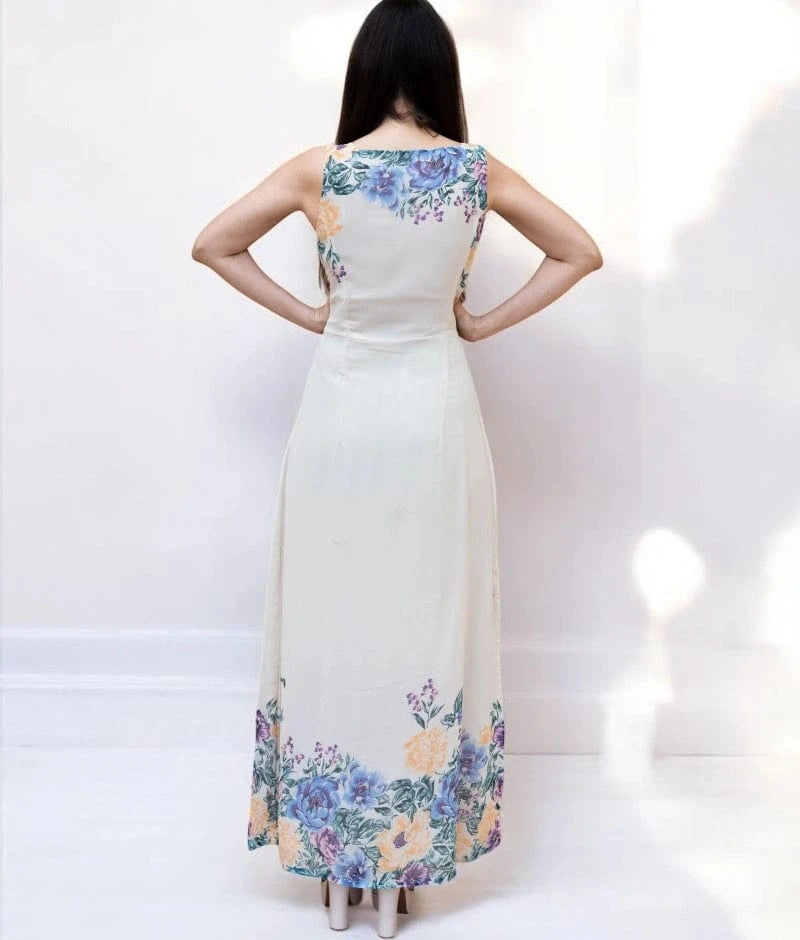 Manufactured by FAYON KIDS (Noida, U.P) Off-White Printed Dress