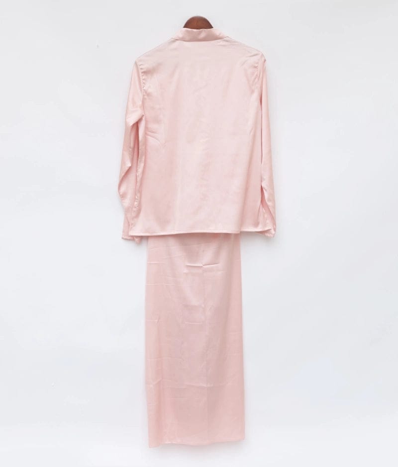 Manufactured by FAYON KIDS (Noida, U.P) Peach Crepe Shirt with Tie-Knot Dhoti