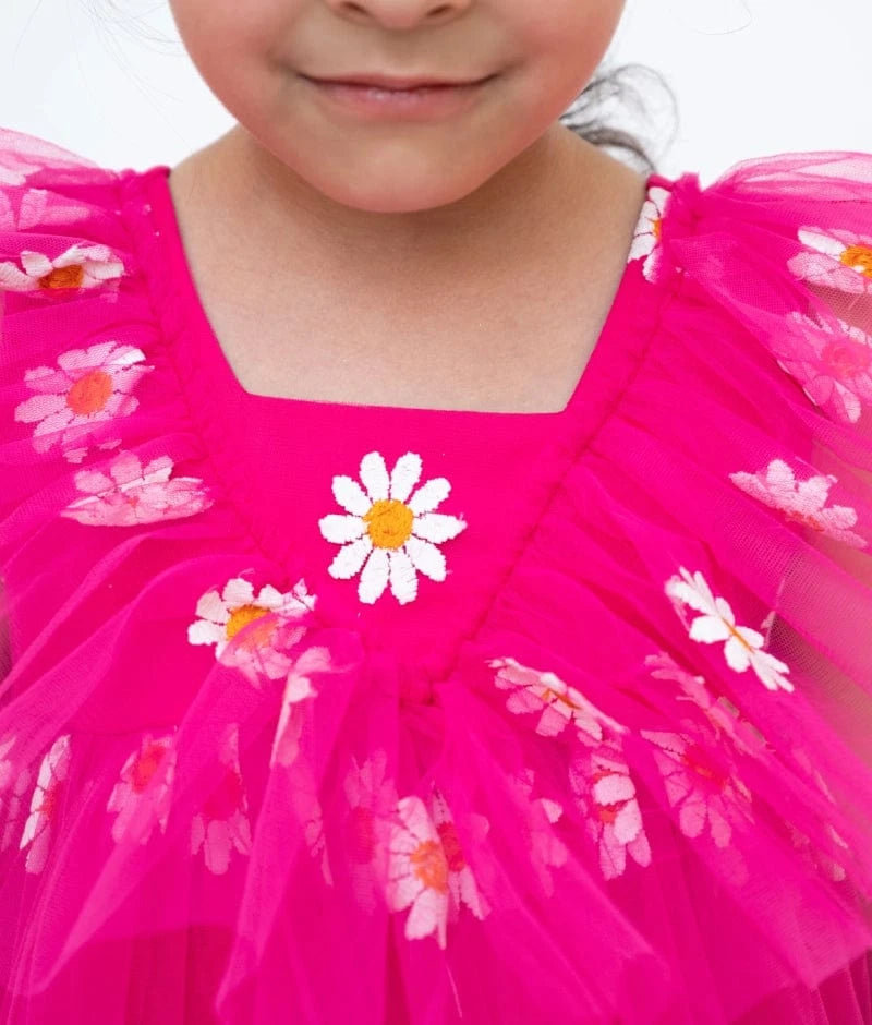 Manufactured by FAYON KIDS (Noida, U.P) Pink Bloom Net Dress