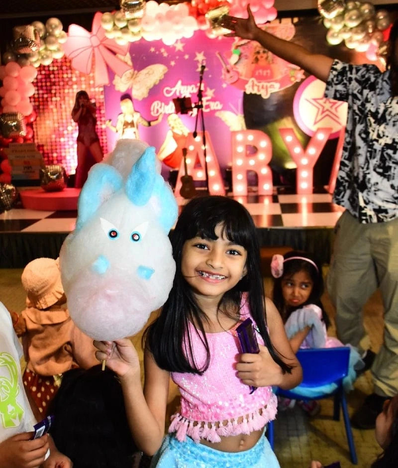 Manufactured by FAYON KIDS (Noida, U.P) Pink Crop Top with Skirt – A Taylor Swift-Inspired Birthday Ensemble