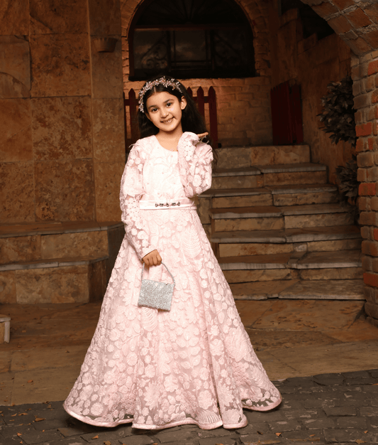 Manufactured by FAYON KIDS (Noida, U.P) Pink Floral Anarkali