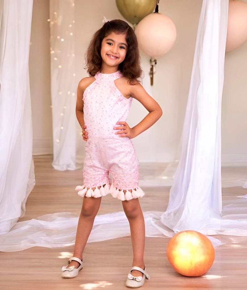 Manufactured by FAYON KIDS (Noida, U.P) Pink Jumpsuit