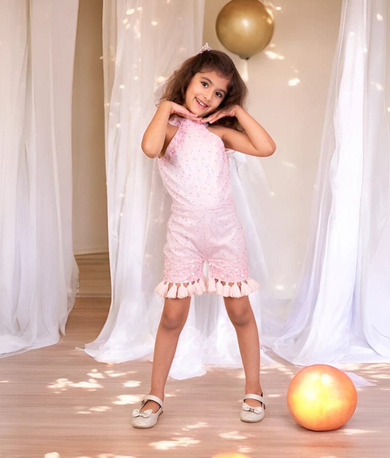 Manufactured by FAYON KIDS (Noida, U.P) Pink Jumpsuit