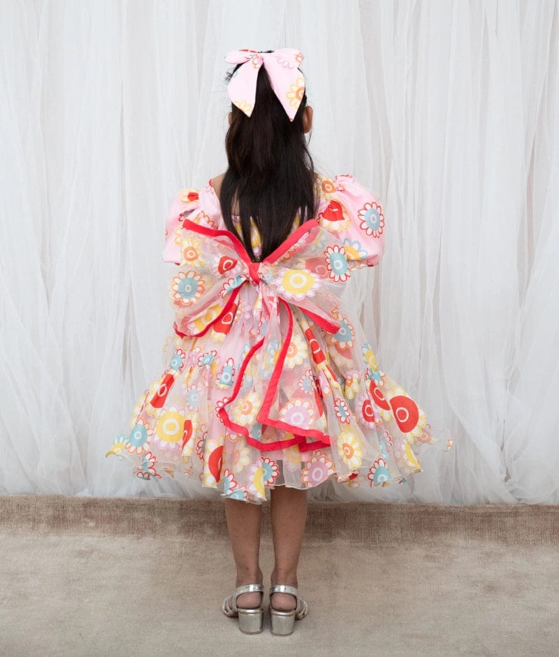 Manufactured by FAYON KIDS (Noida, U.P) Pink Organza frock