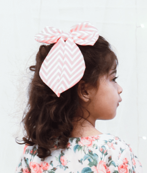 Manufactured by FAYON KIDS (Noida, U.P) Pink Printed Bow Clip