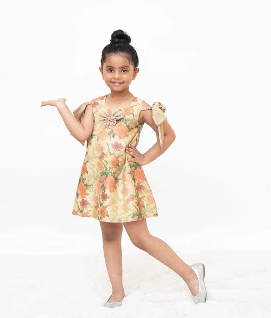 Manufactured by FAYON KIDS (Noida, U.P) Printed Shimmer Dress