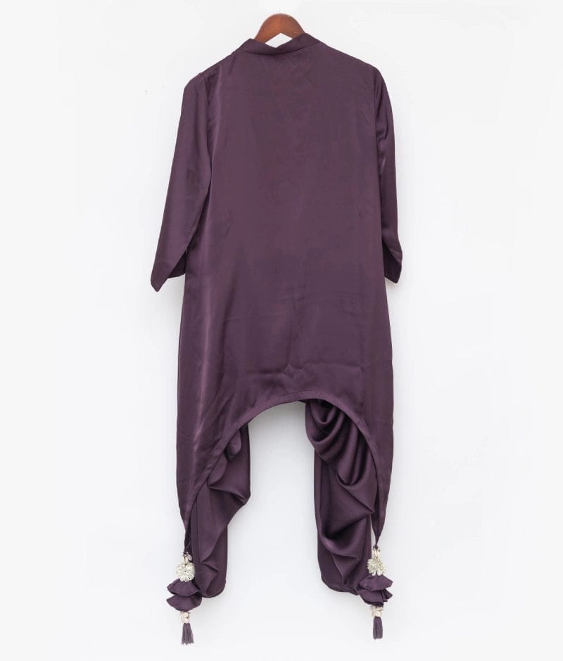 Manufactured by FAYON KIDS (Noida, U.P) Purple Crepe Kurti with Salwar