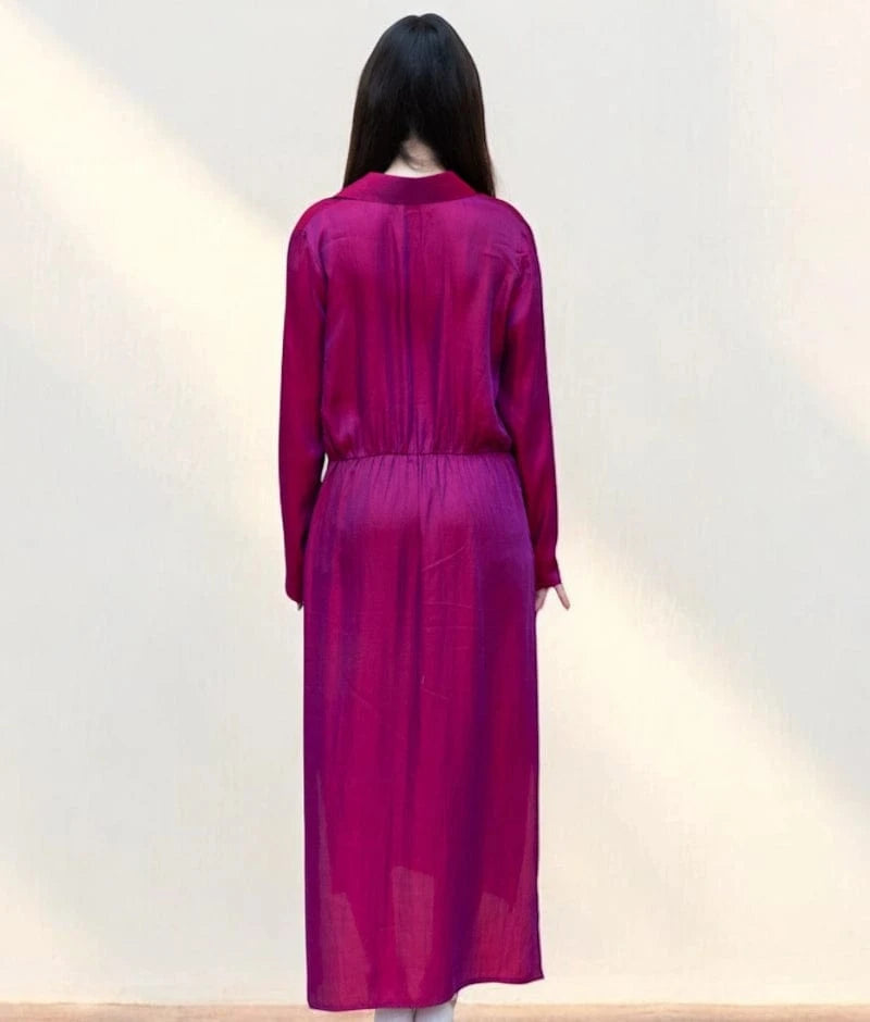 Manufactured by FAYON KIDS (Noida, U.P) Purple & Red Ombre Dress