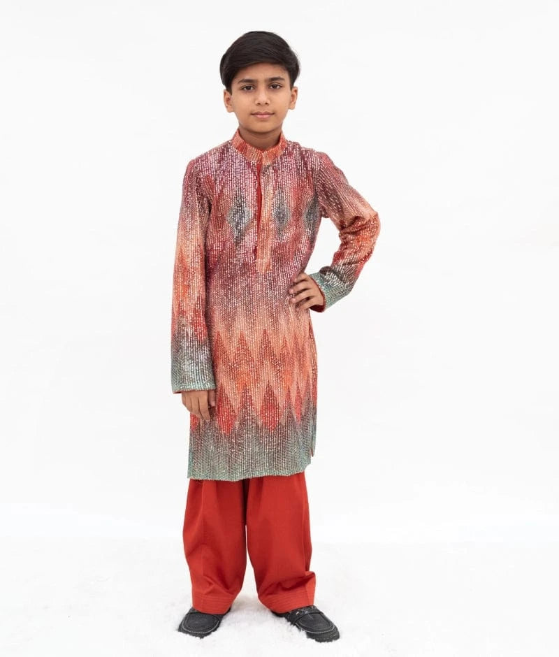 Manufactured by FAYON KIDS (Noida, U.P) Sequin Embroidered Kurta Set