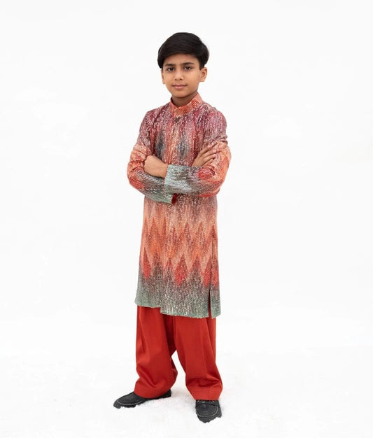 Manufactured by FAYON KIDS (Noida, U.P) Sequin Embroidered Kurta Set