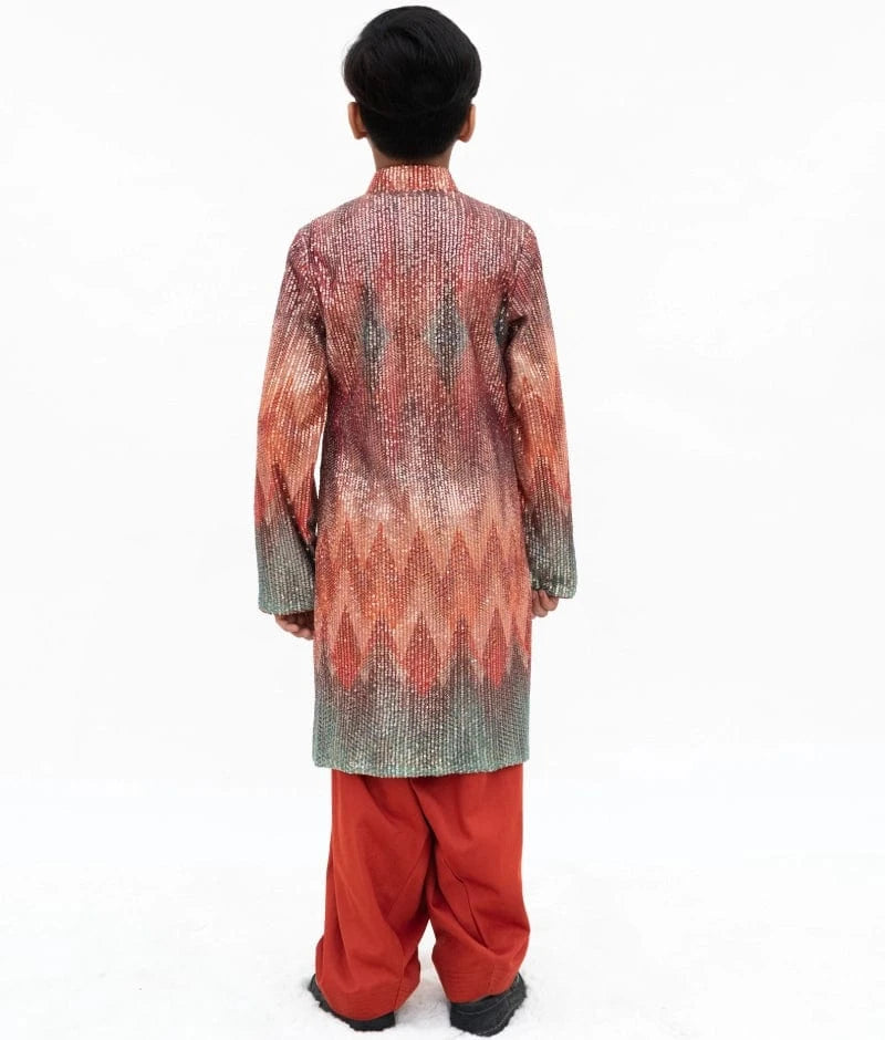 Manufactured by FAYON KIDS (Noida, U.P) Sequin Embroidered Kurta Set