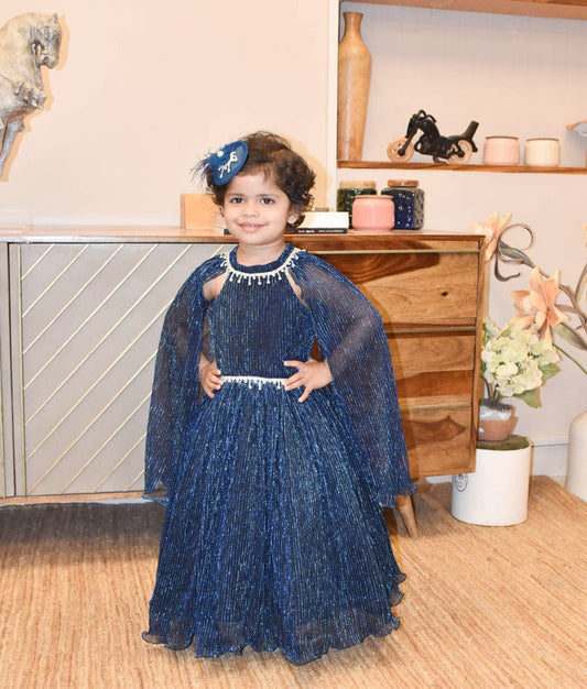 Manufactured by FAYON KIDS (Noida, U.P) Shimmer Pleated Gown