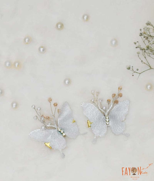 Manufactured by FAYON KIDS (Noida, U.P) Silver Butterfly Hair Accessory