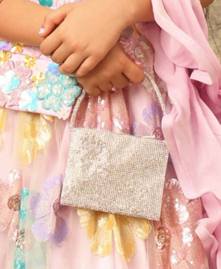 Silver Stone Purse for Girls