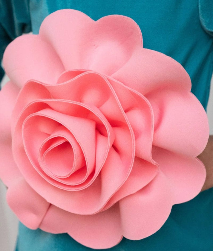 Manufactured by FAYON KIDS (Noida, U.P) Teal Blue Velvet Dress