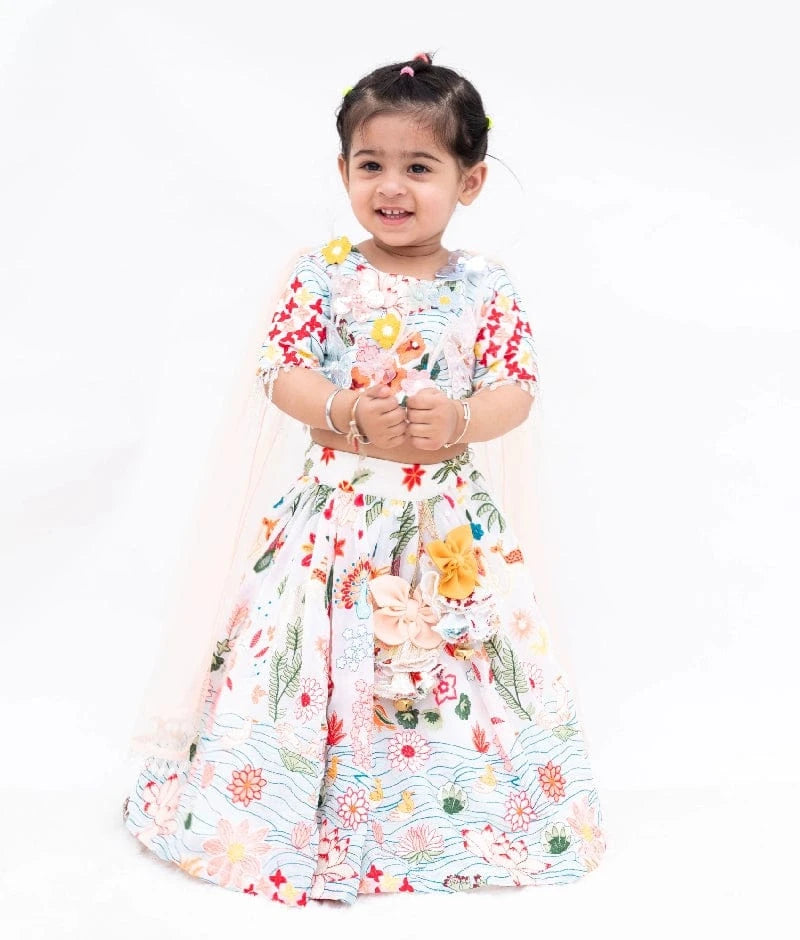 White Embroidered Lehenga Choli