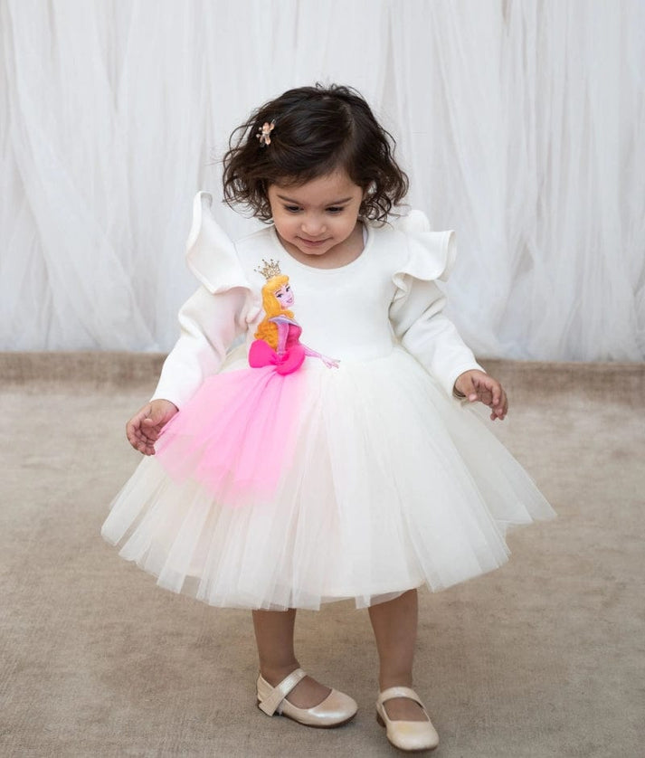 Manufactured by FAYON KIDS (Noida, U.P) White Princess Frock