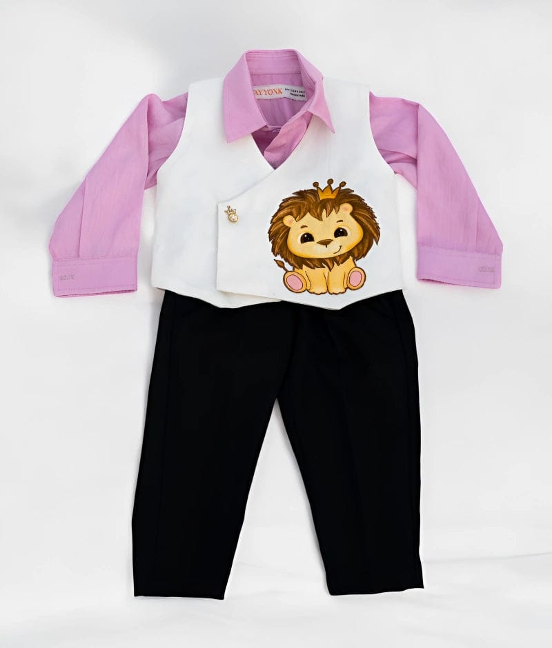 Manufactured by FAYON KIDS (Noida, U.P) White Waistcoat Set